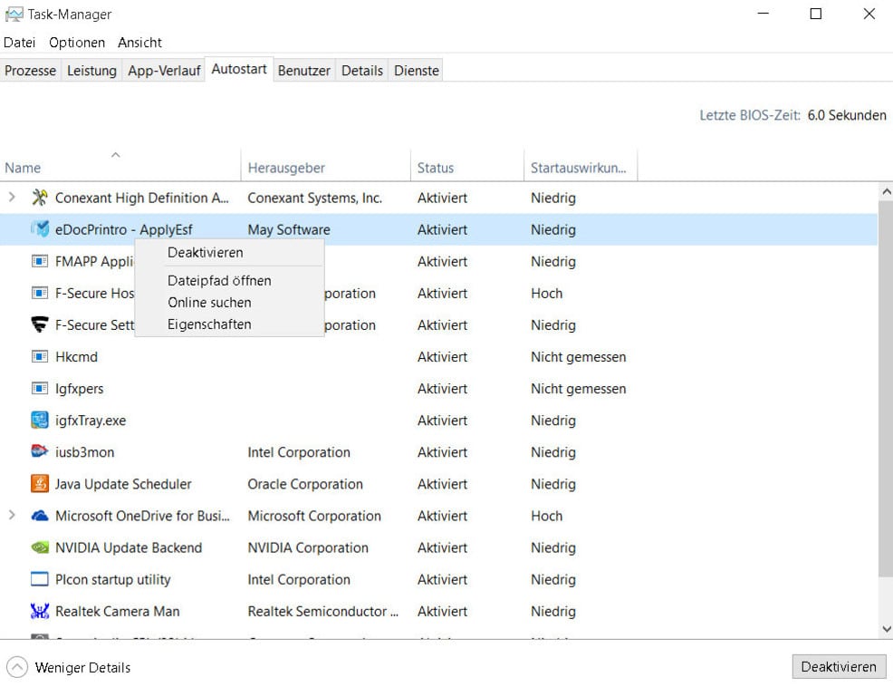 Autostart Windows Taskmanager