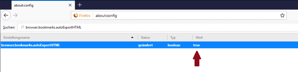 Firefox Lesezeichen automatisch sichern export HTML