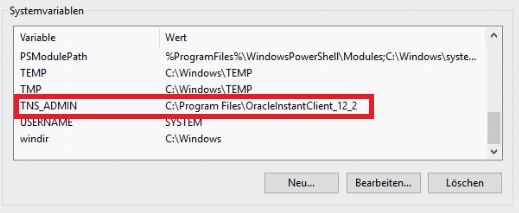 Oracle Instant Client TNS_ADMIN