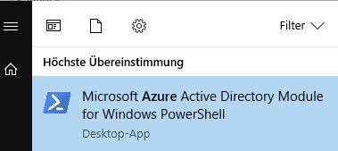 Microsoft Azure Active Directory Module for Windows PowerShell