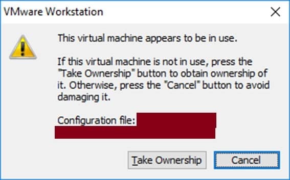 This virtual machine appears to be in use