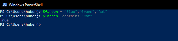 contains powershell
