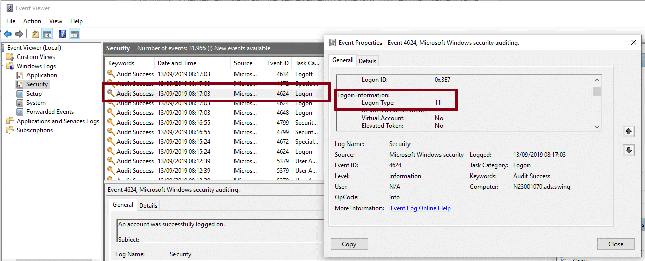 Windows Logon Type Codes Bei Der Anmeldung Www Itnator Net