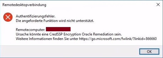 CredSSP encryption Oracle remediation