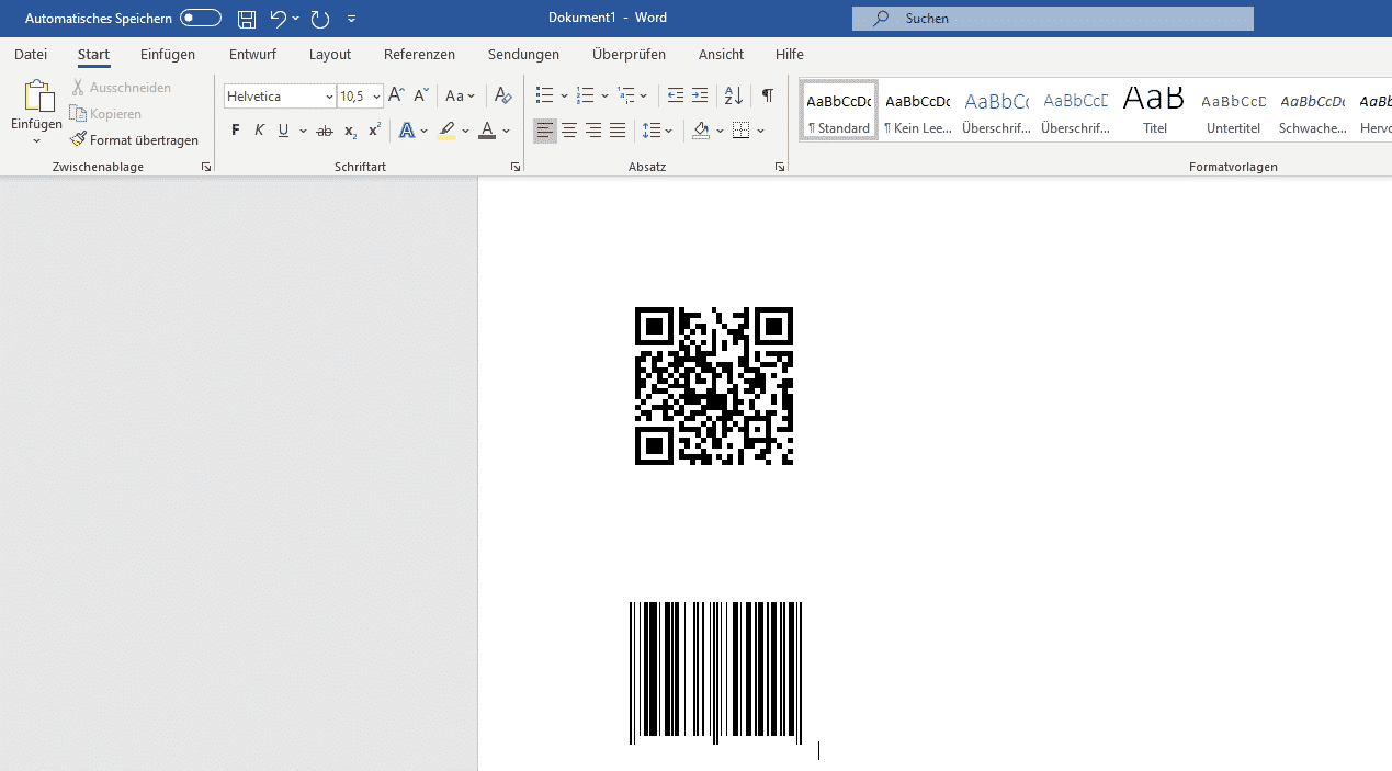 QR Code erstellen / Barcodes erzeugen in Word - www.itnator.net