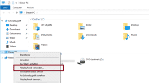 Netzlaufwerk verbinden