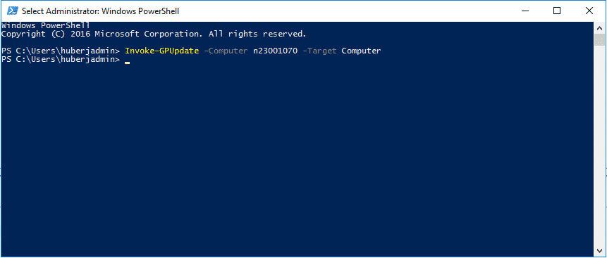 Gruppenrichtlinien aktualisieren powershell