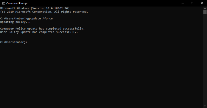 gpupdate /force Parameter nutzen - www.itnator.net