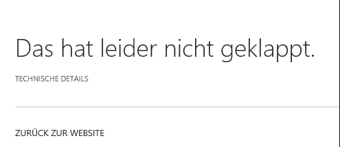 Sharepoint 2013 Suche "Das hat leider nicht geklappt"