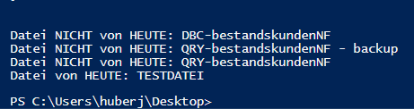 Datei vom heutigen (aktuellen) Tag PowerShell