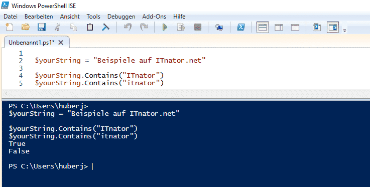 PowerShell String Contains