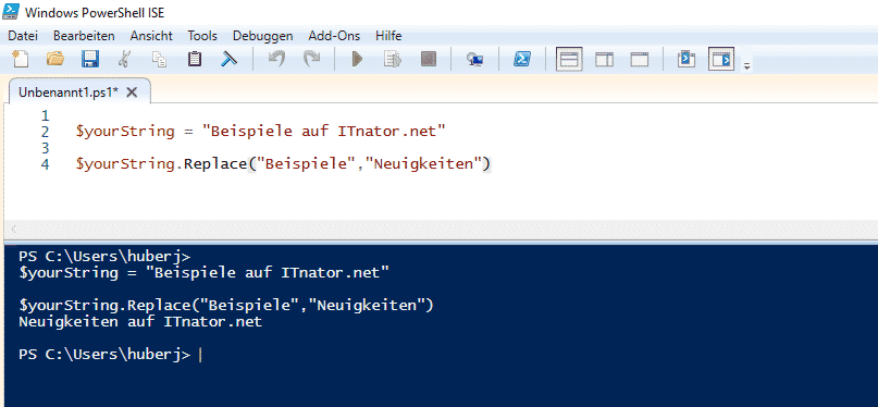 Replace Text in String PowerShell