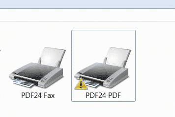 PDF24 PDF Fehler Druckauftrag nach Windows Update