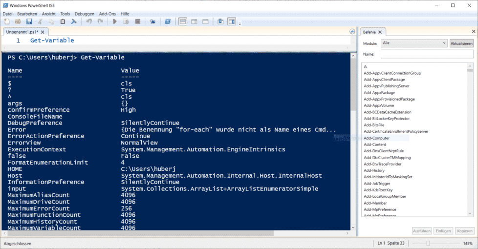 Automatische Variablen in PowerShell - www.itnator.net