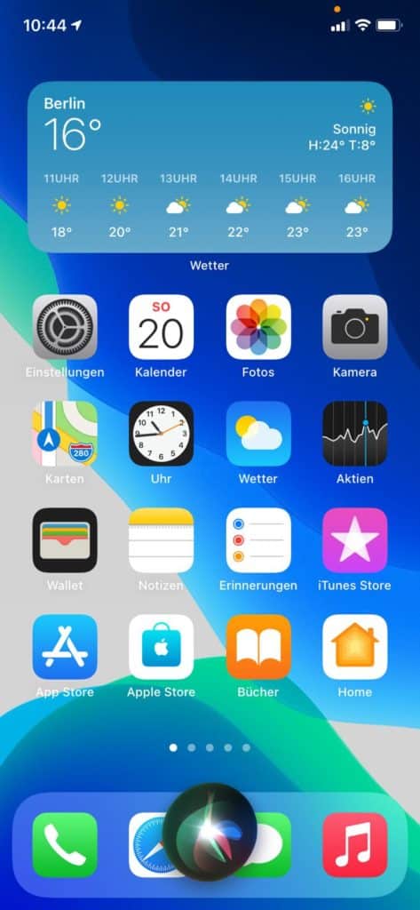 Wetter Home-Screen iOS 14