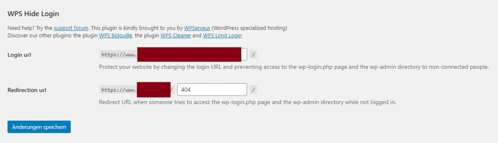 Wordpress Login URL ändern verstecken