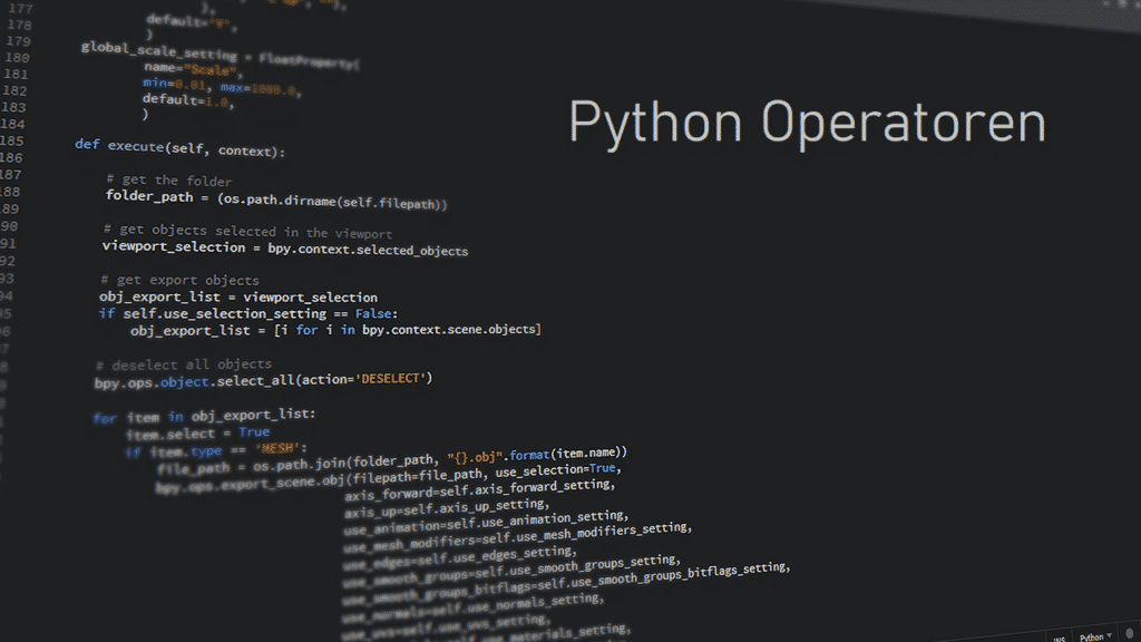 Operatoren in Python