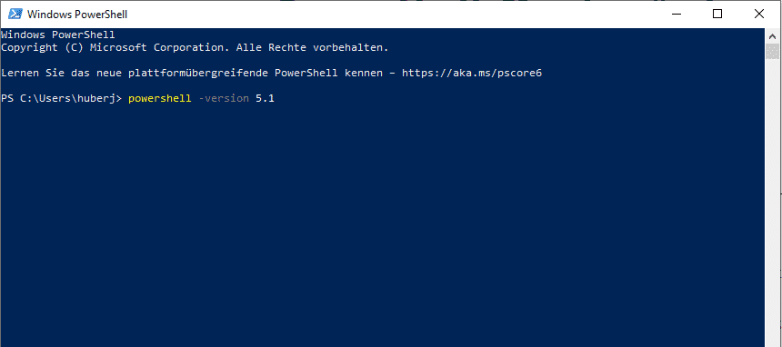 PowerShell Version ändern