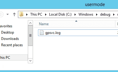 gpsvc.log GPO Logging