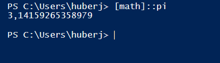 PowerShell Zahl Pi