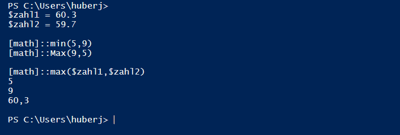 Min Max PowerShell