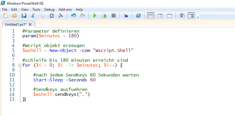 SendKeys mit PowerShell