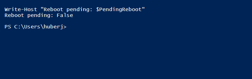 Prüfen ob Neustart ausstehend PowerShell