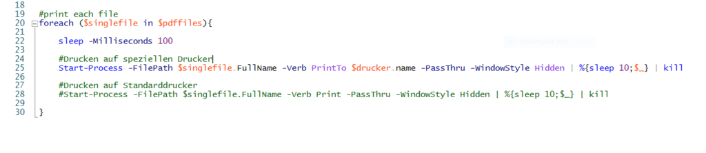 PDF Dateien drucken mit PowerShell