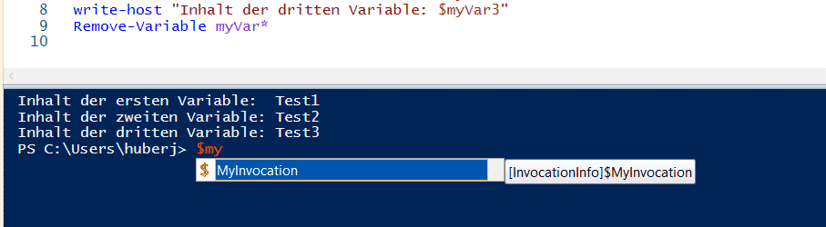 Powershell Variablen löschen (Remove)