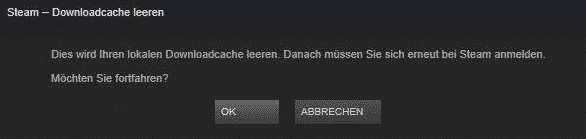 Steam Downloadcache leeren