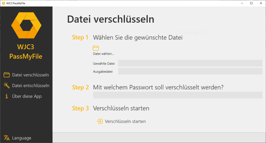 Datei mit Passwort schützen