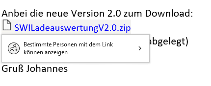 Sharepoint Link Outlook